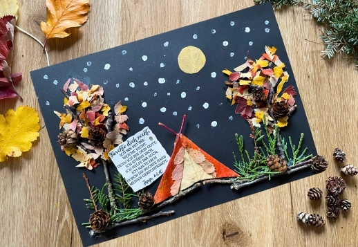 Quadro feito com materiais da natureza Vorschau